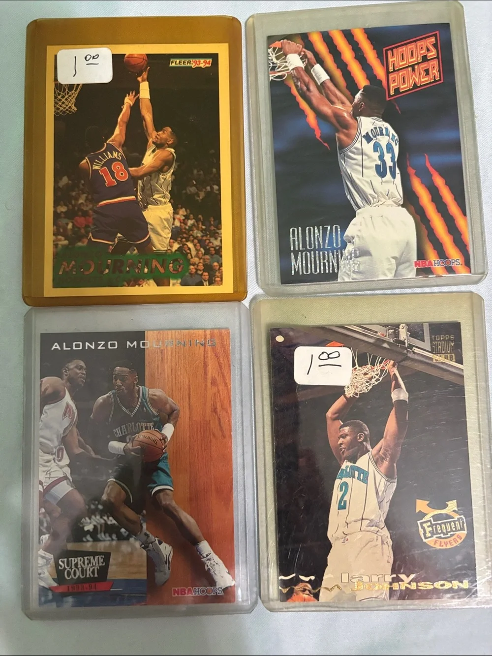 Vintage Charlotte Hornets Basketball Trading Card Lot